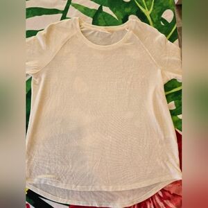 Womens bleu gray Basic White Tee